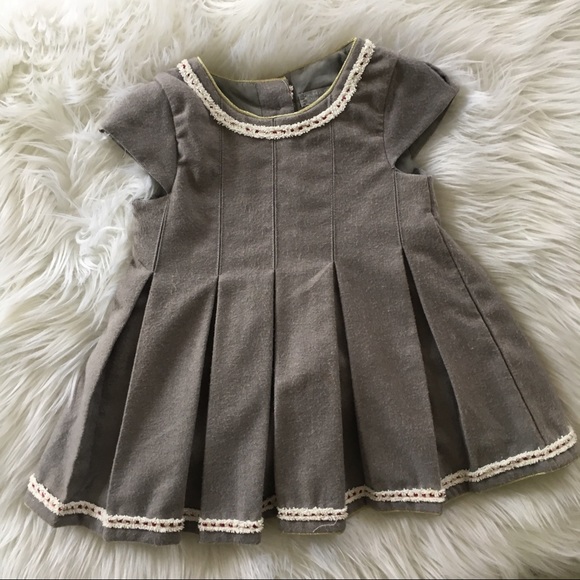 gray infant dress
